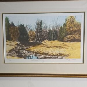 Framed Autumn Landscape Art Print